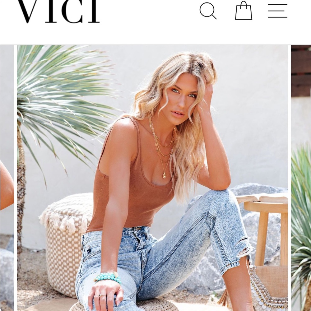 Vici chic ribbed body suit